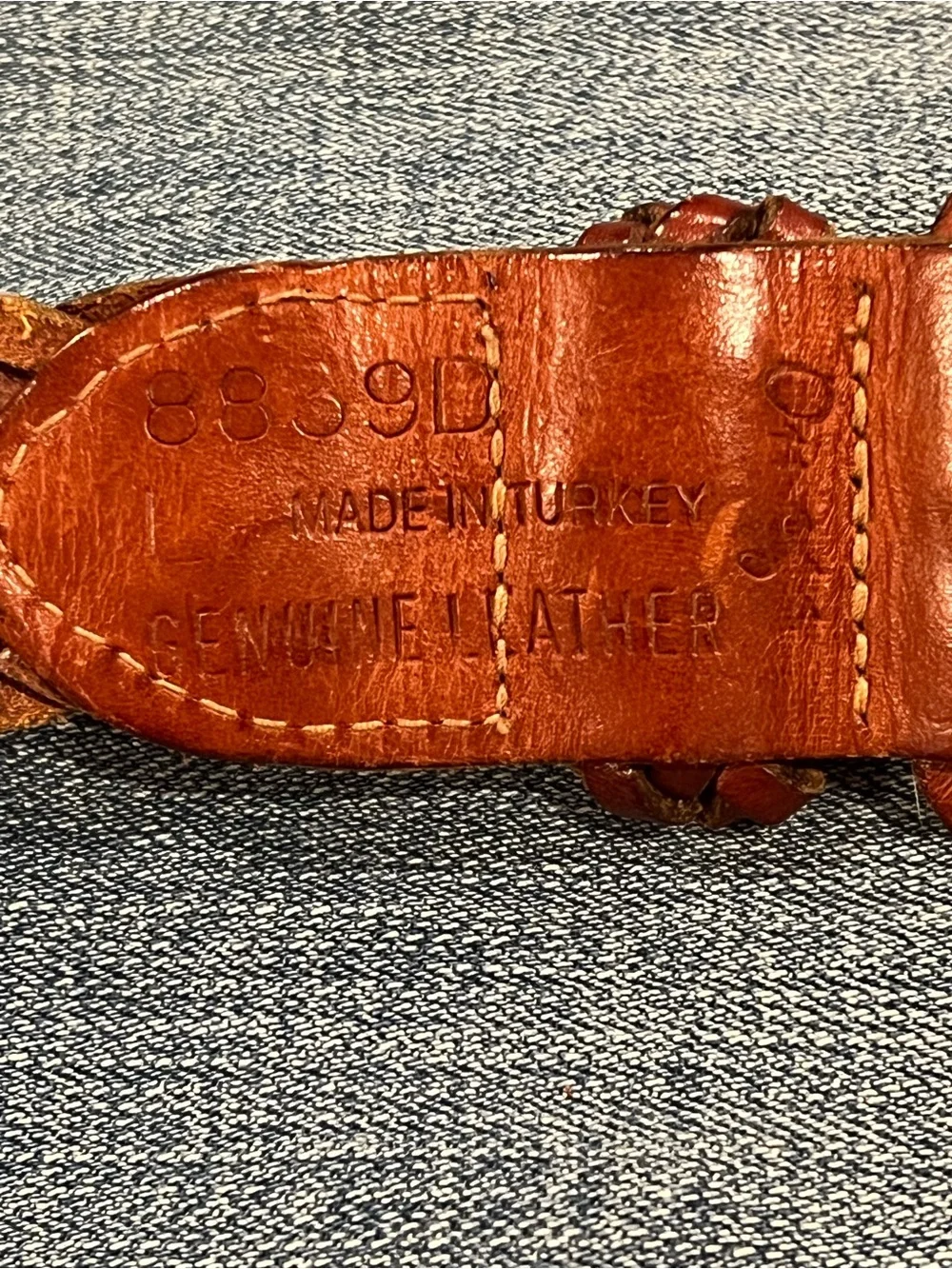 🤎Genuine Leather Braided Belt in Brown • Omega 8839D • Vintage